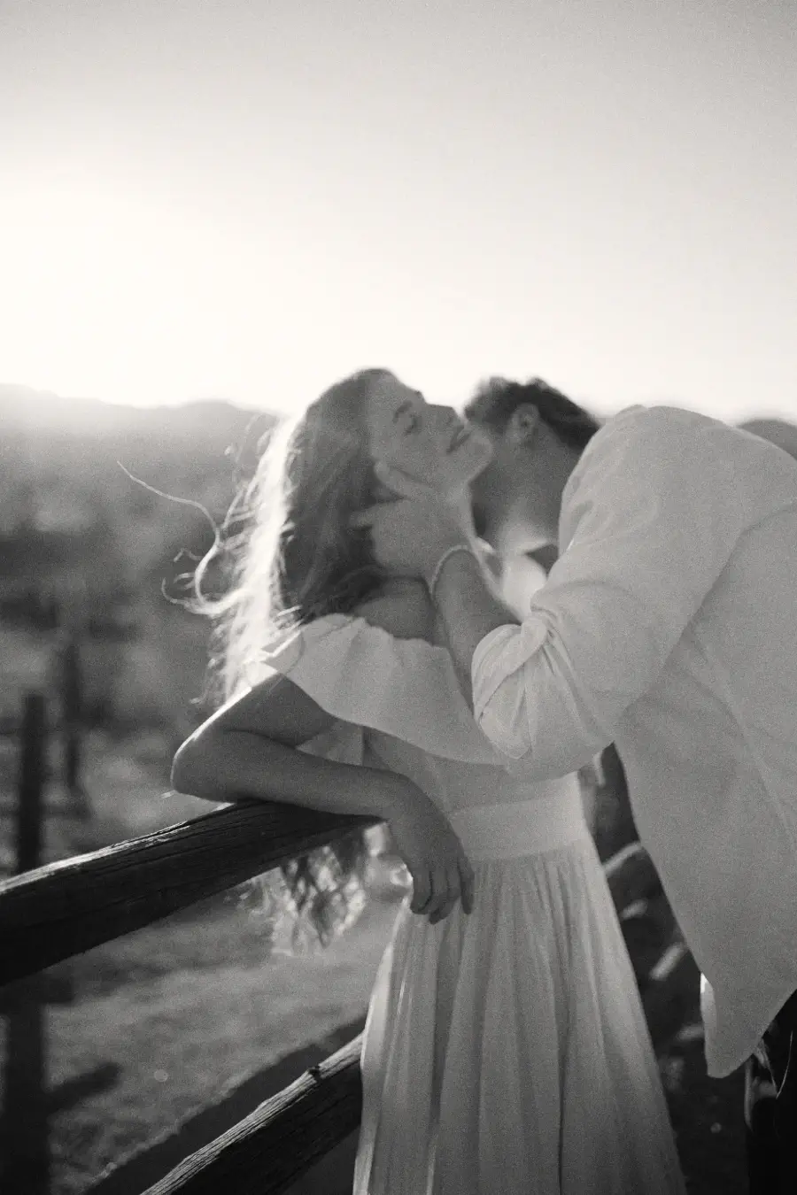 Engagement couple portrait